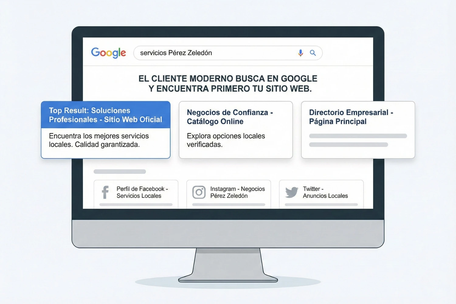 Comparativa entre alcance en redes sociales y sitio web propio en Pérez Zeledón